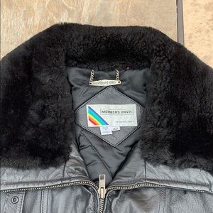 Leather Members Only Jacket
